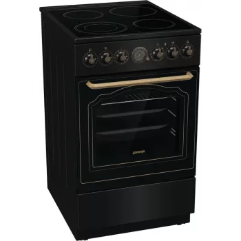 Gorenje GECS5B70CLB Laisvai pastatoma elektrinė viryklė su keramikine kaitlente, juoda