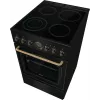Gorenje GECS5B70CLB Laisvai pastatoma elektrinė viryklė su keramikine kaitlente, juoda