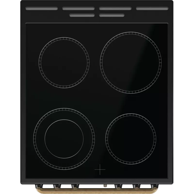 Gorenje GECS5B70CLB Laisvai pastatoma elektrinė viryklė su keramikine kaitlente, juoda
