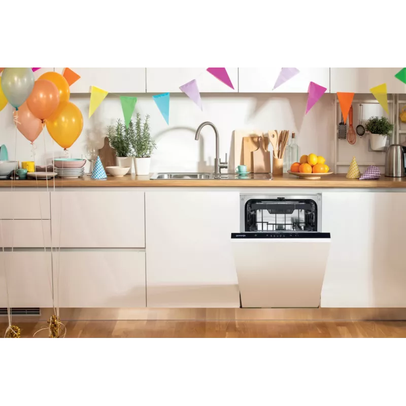 Gorenje GV 520 E 10 EB visiškai įmontuojama indaplovė 11 komplektų