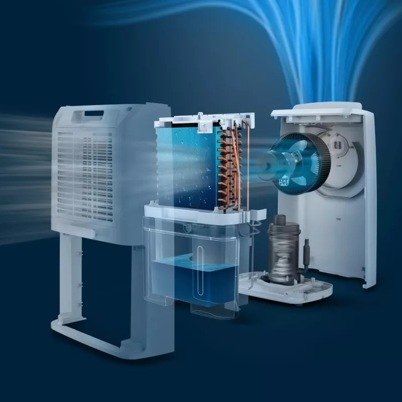 Philips 3000 serijos DE3306/11 drėgmės šalintuvas 4 l 51 dB Baltas, šviesiai pilkas