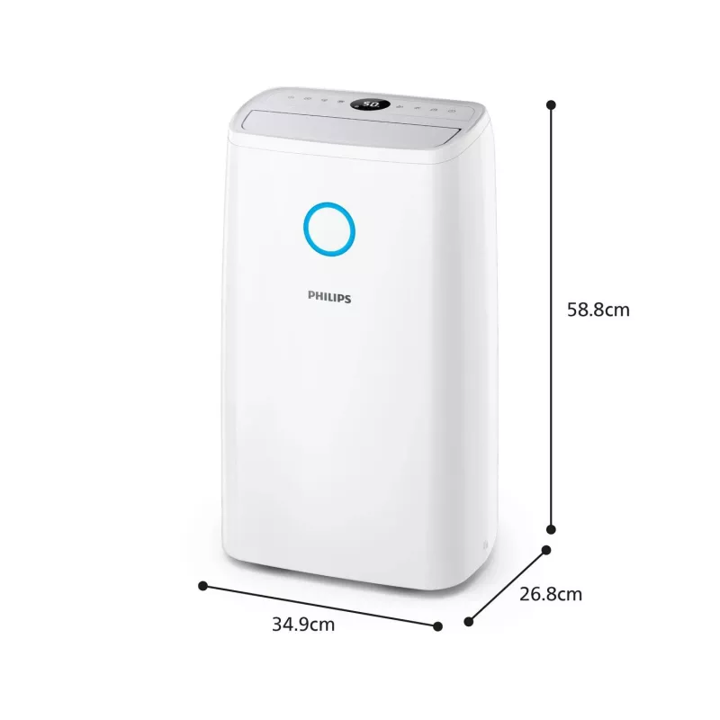 Philips 3000 serijos DE3306/11 drėgmės šalintuvas 4 l 51 dB Baltas, šviesiai pilkas