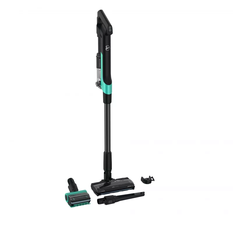 Hoover HF210P 011 2-in-1 belaidis siurblys su lazdele, 165 W, turkio spalvos