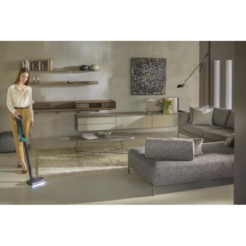 Hoover HF210P 011 2-in-1 belaidis siurblys su lazdele, 165 W, turkio spalvos