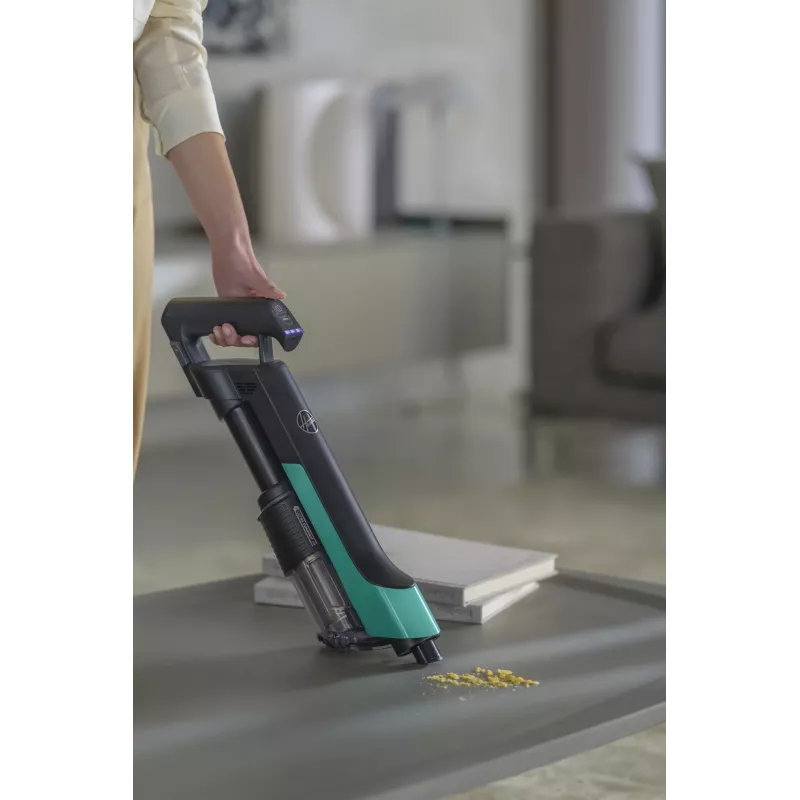 Hoover HF210P 011 2-in-1 belaidis siurblys su lazdele, 165 W, turkio spalvos
