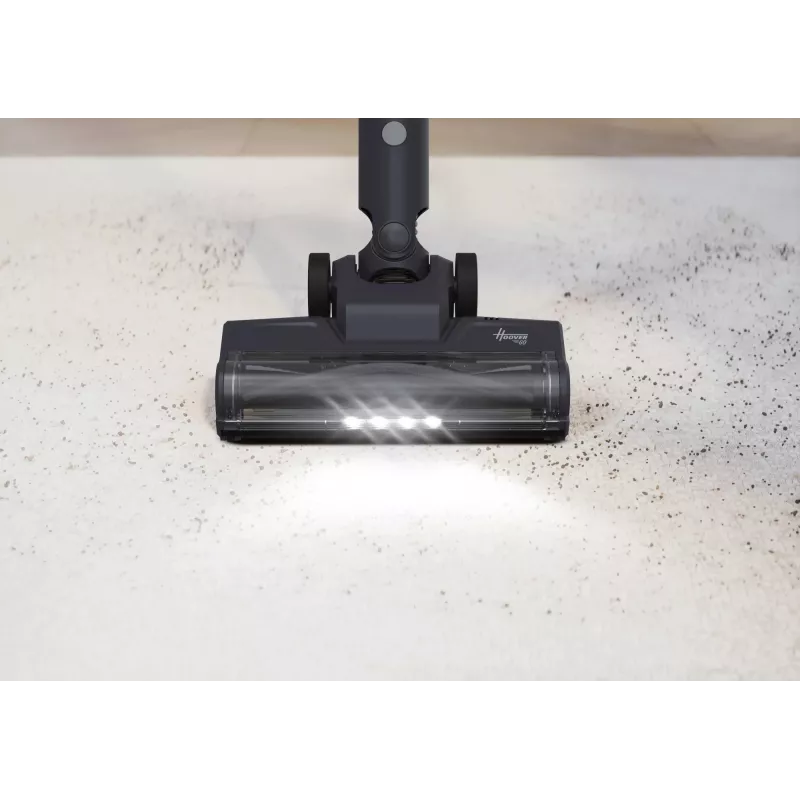 Hoover HFG10H 011 belaidis siurblys su šepečiu, akumuliatorinis, sausas valymas, be maišelio, 0,55 l, 200 W, mėlyna, pilka, 2,6 Ah