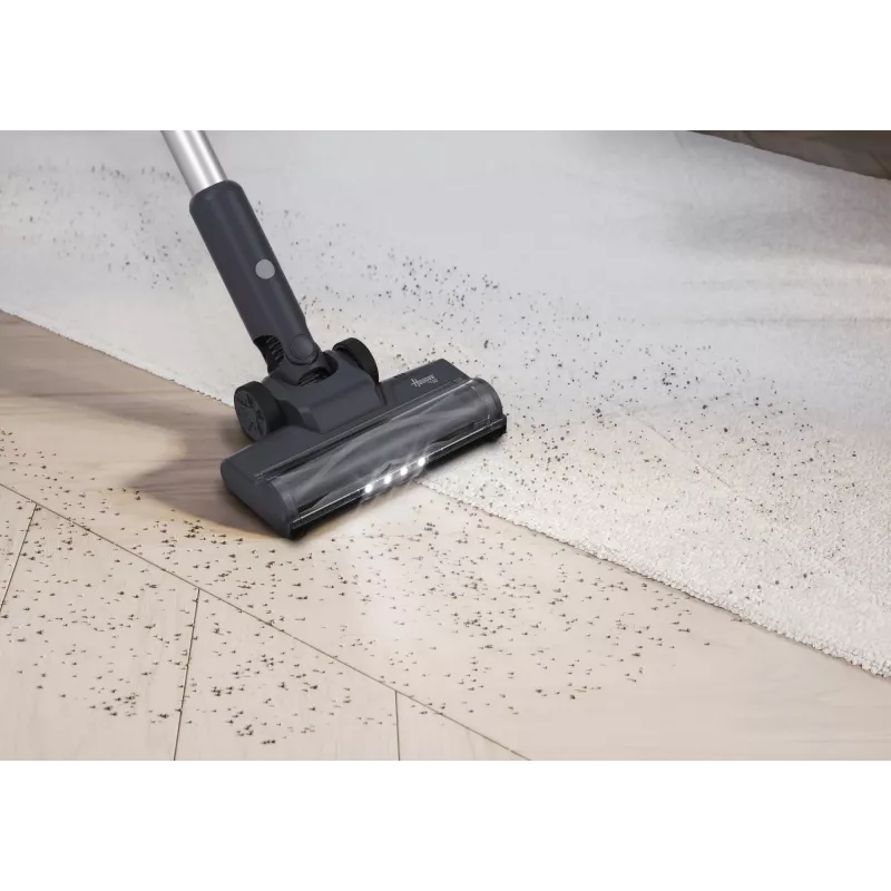 Hoover HFG10H 011 belaidis siurblys su šepečiu, akumuliatorinis, sausas valymas, be maišelio, 0,55 l, 200 W, mėlyna, pilka, 2,6 Ah