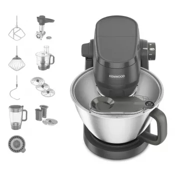Virtuvinis kombainas Kenwood KHC30.070GY – 1000 W, 4,3 L nerūdijančio plieno dubuo, pilkas