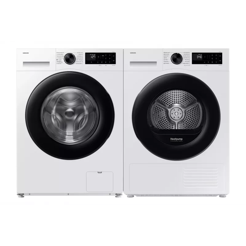 Samsung DV90DG52A0AELE džiovinimo mašina Laisvai pastatoma Pakrovimas iš priekio 9 kg Balta
