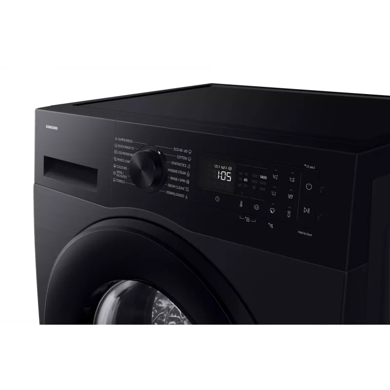 Skalbimo mašina Samsung WW90DG5G34ABLE, priekinis pakrovimas, 9 kg, 1400 aps./min., juoda