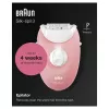 Braun Silk-épil 3 3-176 epiliatorius su 3 priedais, rožinė, balta, 20 pincetų, skutimas, AC, 100-240 V, 50-60 Hz