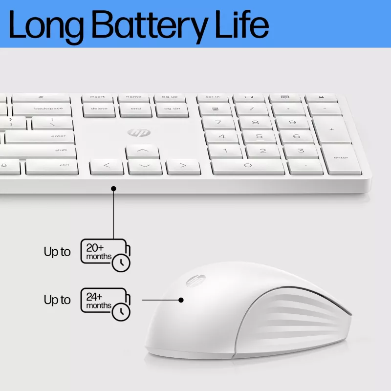 HP 655 Belaidis klaviatūros ir pelės rinkinys Pilno dydžio Mechaninė QWERTY