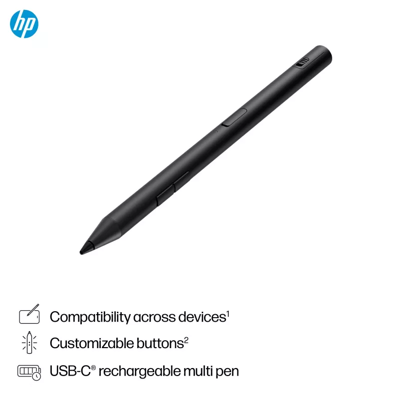 HP 700 įkraunamas daugiafunkcis rašiklis – universalus suderinamumas, juodas