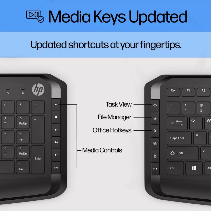 HP Pavilion klaviatūra ir pelė 200, laidinė, USB, chiclet, QWERTY, juoda, su pele
