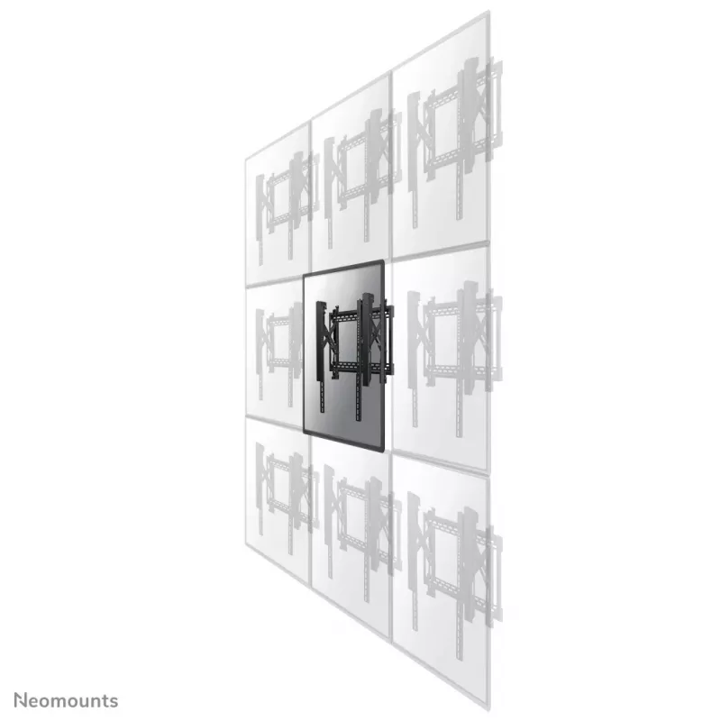 Neomounts LED-VW2500BLACK1 vaizdo sienos laikiklis, 70 kg, 81,3 cm (32 col.), 190,5 cm (75 col.), 200 x 200 mm, 600 x 600 mm, 0-6°