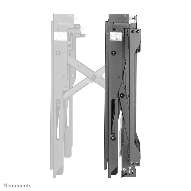 Neomounts LED-VW2500BLACK1 vaizdo sienos laikiklis, 70 kg, 81,3 cm (32 col.), 190,5 cm (75 col.), 200 x 200 mm, 600 x 600 mm, 0-6°