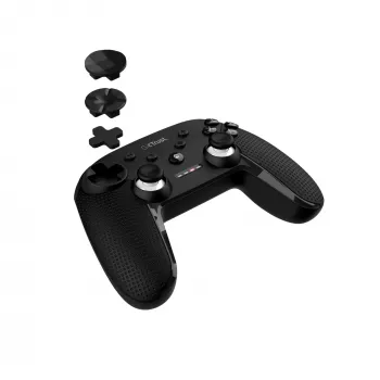 Trust GXT 542 MUTA Juoda Bluetooth/RF/USB vairasvirtė Analoginė / Skaitmeninė Android, Nintendo Switch, PC, Planšetė, iOS