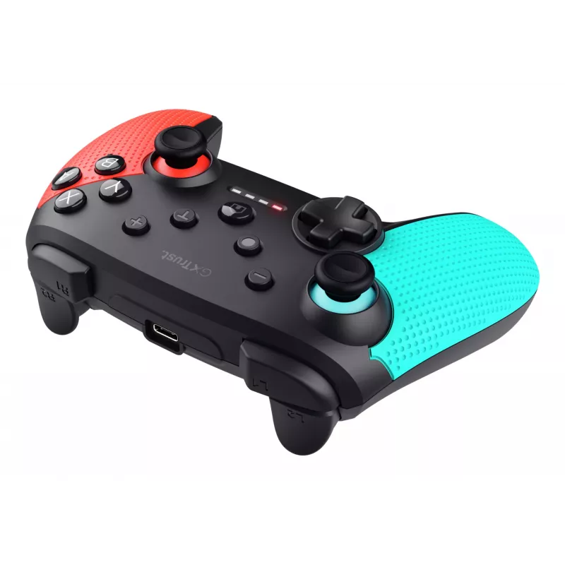 Trust GXT 1246B Muta juodas, mėlynas, raudonas Bluetooth žaidimų pultas, skirtas Nintendo Switch, Nintendo Switch Lite