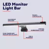 Stalinė lempa Trust Shyne Monitor Light Bar, nekeičiama LED lemputė, USB maitinimas, 70 mm aukštis