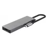 USB Type-C centrinis įrenginys TRUST 26062 — HDMI + USB 3.2 Gen 1 Type-A & Type-C, pilkas, 5 prievadai