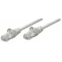 Intellinet tinklo jungiamasis kabelis, Cat5e, 10 m, pilka, CCA, U/UTP, PVC, RJ45, auksuoti kontaktai, su apsauga nuo užkliuvimo, su batais, viso gyvenimo garantija