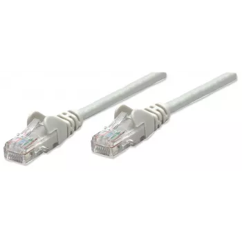Intellinet tinklo jungiamasis kabelis Cat5e, 20 m, pilkas, CCA, U/UTP, PVC, RJ45, auksuoti kontaktai, su apsauga nuo užkliuvimo, su apsauginiu gaubtu, viso gyvenimo garantija