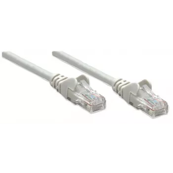 Intellinet tinklo jungiamasis kabelis Cat5e, 20 m, pilkas, CCA, U/UTP, PVC, RJ45, auksuoti kontaktai, su apsauga nuo užkliuvimo, su apsauginiu gaubtu, viso gyvenimo garantija