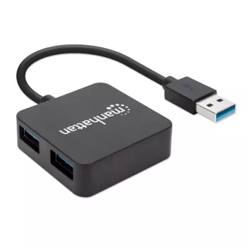 Manhattan USB-A 4 prievadų šakotuvas, 4x USB-A, 5 Gbps (USB 3.2 Gen1), USB maitinamas