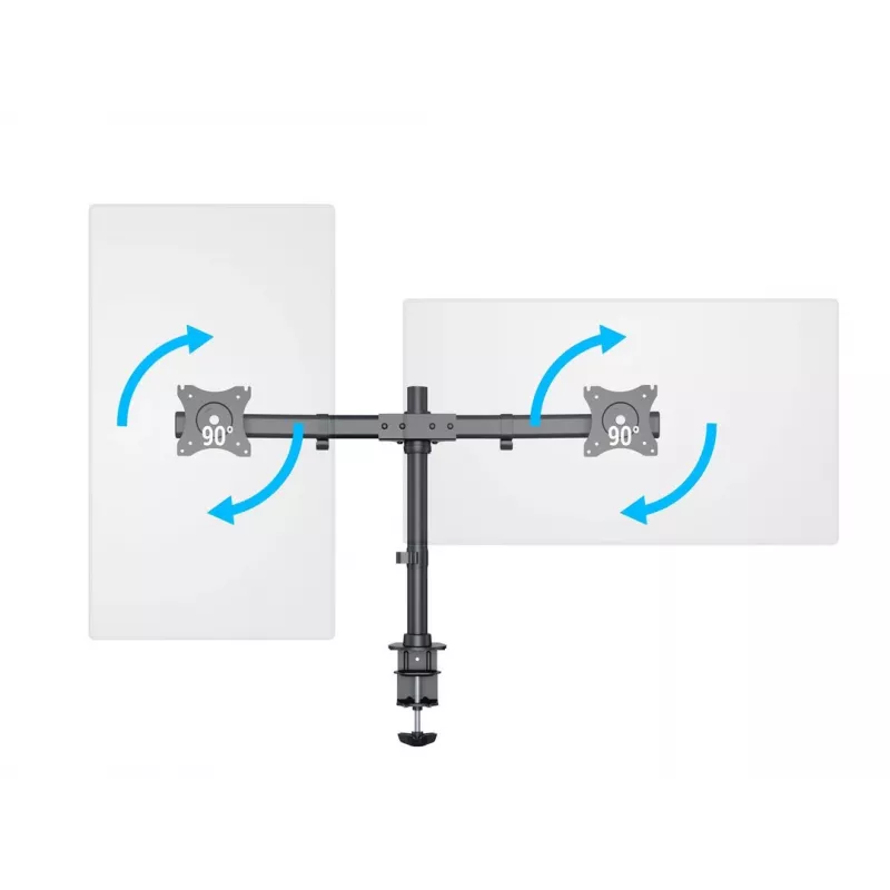 Multibrackets M Deskmount Basic Dual – Dvigubas monitoriaus laikiklis stalui