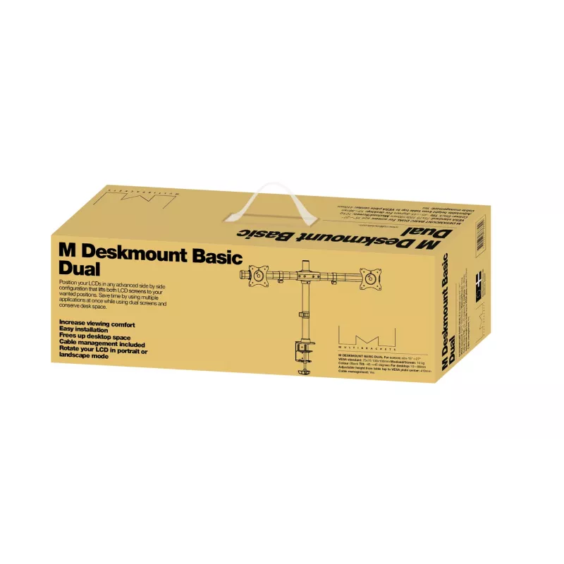 Multibrackets M Deskmount Basic Dual – Dvigubas monitoriaus laikiklis stalui