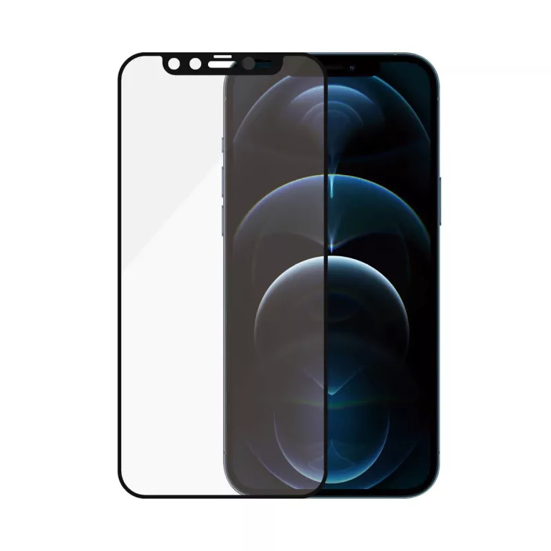 PanzerGlass ® CamSlider® Ekrano apsauginis stiklas iPhone 12 Pro Max | nuo krašto iki krašto