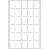 Lipnūs etikečių lapai HERMA 19x27 mm balti Movables/pašalinami popieriniai matiniai 960 vnt.
