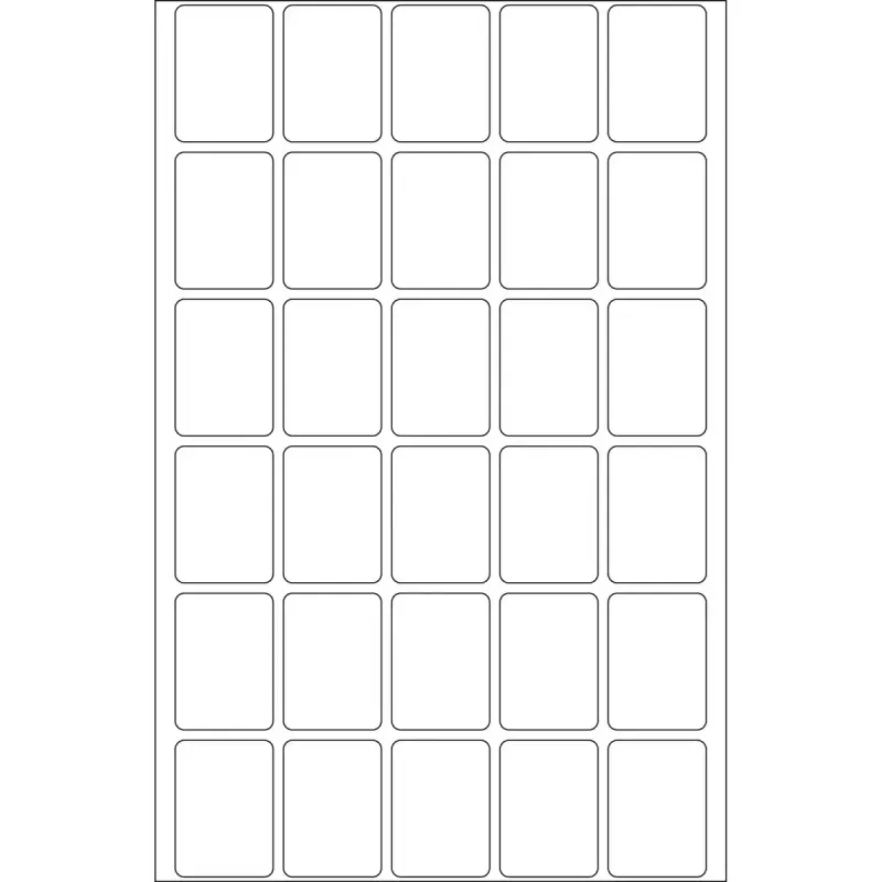 Lipnūs etikečių lapai HERMA 19x27 mm balti Movables/pašalinami popieriniai matiniai 960 vnt.