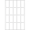Kelių paskirčių etiketės HERMA 10609 19x40 mm baltos Movables nuimamos popierinės 640 vnt.