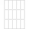 Įvairios paskirties etiketės HERMA 10610 20x50 mm baltos nuimamos/persklijuojamos popierinės matinės
