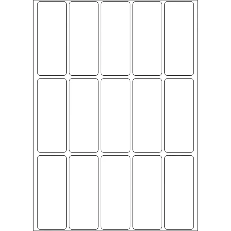 Įvairios paskirties etiketės HERMA 10610 20x50 mm baltos nuimamos/persklijuojamos popierinės matinės