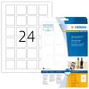 HERMA 9642 QR kodo lipdukai A4 40x40 mm balti matiniai
