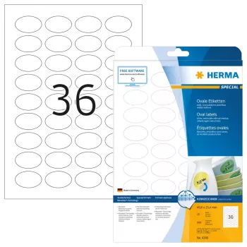 Lipnios etiketės HERMA Removable A4 40,6x25,4 mm