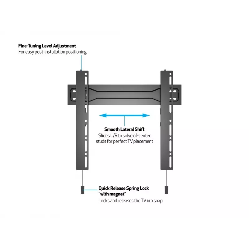 Multibrackets M VESA Super Slim Fixed 400 MAX sieninis laikiklis televizoriui