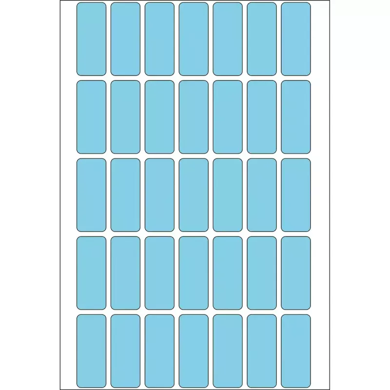 HERMA 12x30 mm mėlyni popieriniai lipdukai, matiniai, 1120 vnt.