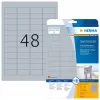 HERMA 4221 etikečių lapai A4 45,7x21,2 mm sidabriniai