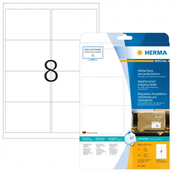 Siuntų etiketės HERMA 8331 A4 99,1x67,7 mm baltos 200 vnt.