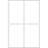HERMA universalios etiketės 52x82 mm balto matinio popieriaus rankiniam rašymui 128 vnt.