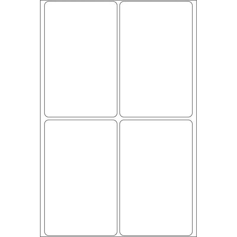 HERMA universalios etiketės 52x82 mm balto matinio popieriaus rankiniam rašymui 128 vnt.