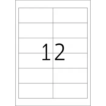Etiketės HERMA Premium A4 97x42,3 mm balto matinio popieriaus 2400 vnt.