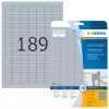 HERMA etikečių lapai A4 25x10 mm sidabriniai 4725 vnt.