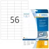 HERMA A4 nuimami lipdukai 52,5x21,2 mm balti 1400 vnt.