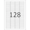 HERMA A4 etiketės skaidrėms 43,2x8,5 mm balta matinė 3200 vnt.