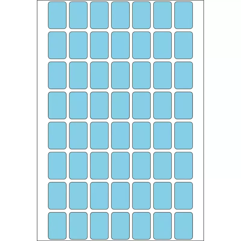 Įvairios paskirties etiketės HERMA 12x18 mm mėlynos, matinio popieriaus, rankiniam užrašymui