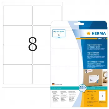 Perkraustomi adresų lipdukai HERMA 10018